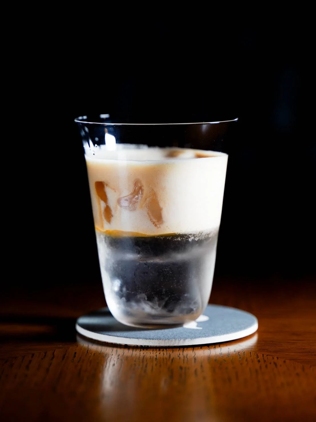 Cloud Coffee G&T - A clear gin and tonic crowned with a cloud of coffee espuma